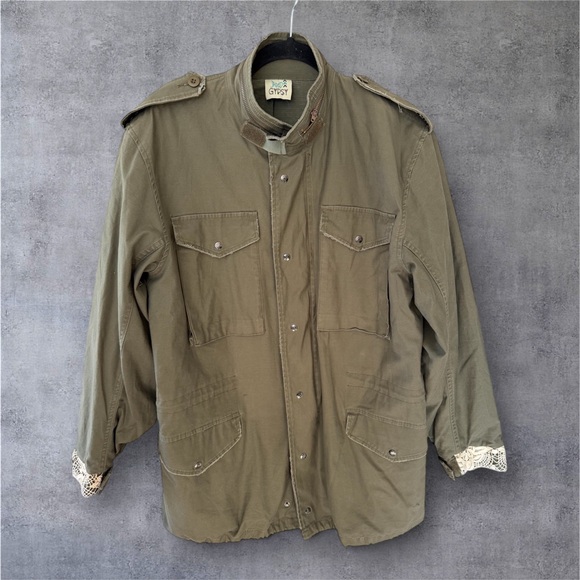 JADED GYPSY THE VINTAGE OLIVIA LACE TRIM MILITARY JACKET - Picture 4 of 12